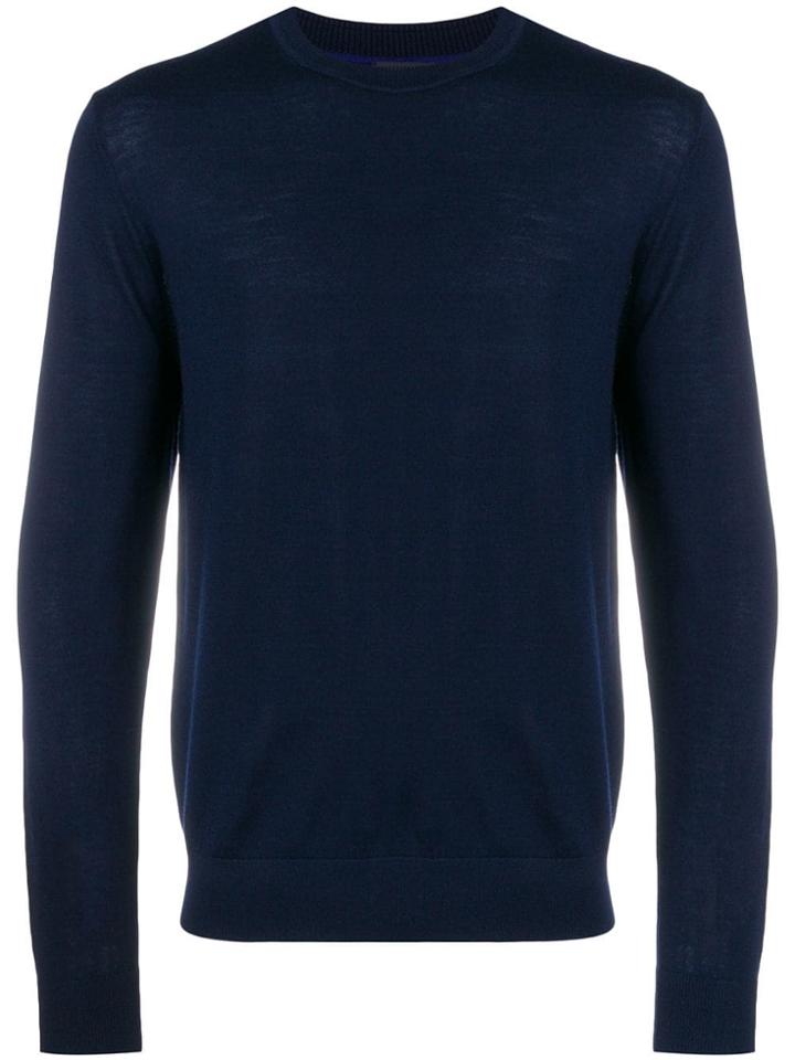 Ps Paul Smith Crew Neck Sweater - Blue