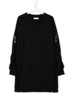 Andorine Teen Embroidered Sweatdress - Black