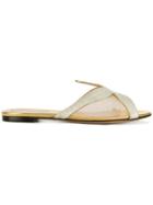 Charlotte Olympia Sandy Marine Star Slides - Nude & Neutrals