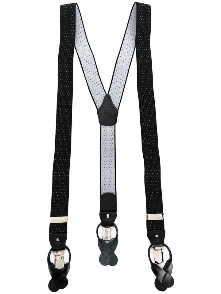 Fefè Two Tone Braces - Black