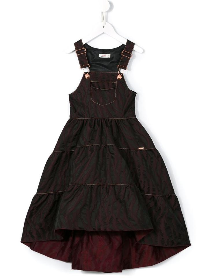 Junior Gaultier 'taffetas' Dungaree Dress, Girl's, Size: 12 Yrs, Black