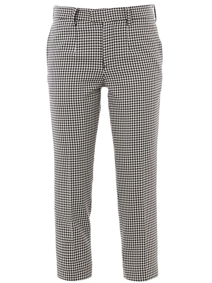 Undercover Checked Trousers, Women's, Size: 3, Black, Cupro/polyester