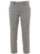 Undercover Checked Trousers, Women's, Size: 3, Black, Cupro/polyester