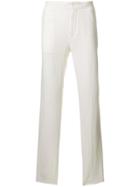 Ermenegildo Zegna Straight Leg Trousers - White