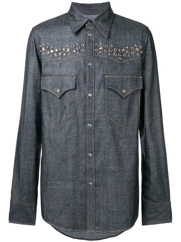 Dsquared2 Studs Button Down Shirt - Blue