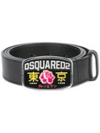 Dsquared2 Cherry Blossom Buckle Belt