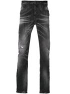 Frankie Morello Distressed Jeans - Black