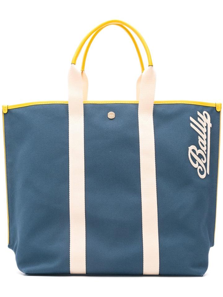 Bally Top Handles Tote Bag - Blue