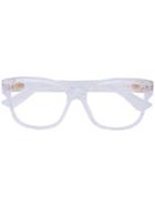 Gucci Eyewear Transparent Glitter Rectangular Glasses, Nude/neutrals, Acetate