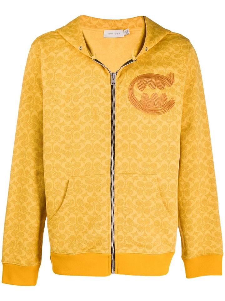Coach Art Print Jacket - Yellow