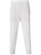 Neil Barrett Cropped Tapered Trousers - Grey