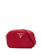 Prada Saffiano Leather Belt Bag - Red