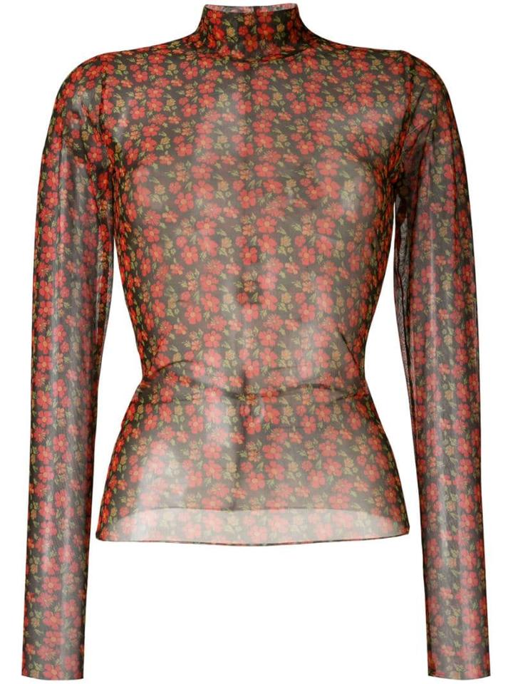 Henrik Vibskov Floral Print Top - Red