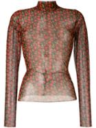 Henrik Vibskov Floral Print Top - Red