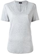 Joseph V-neck T-shirt, Women's, Size: Xs, Grey, Lyocell/cotton