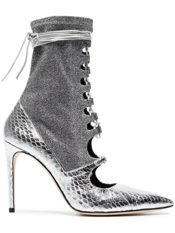 Liudmila Mille Hortense Glitter 100 Boots - Metallic