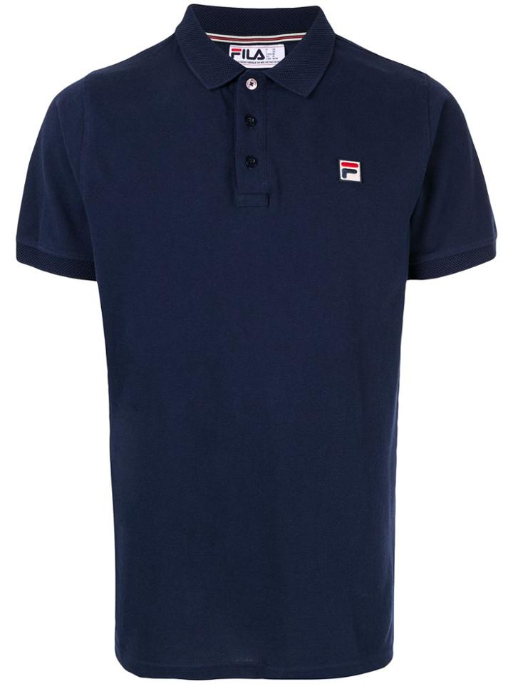 Fila Waffle Collar Polo Shirt - Blue
