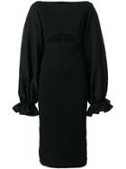 Solace London Darcy Cut-out Midi Dress - Black