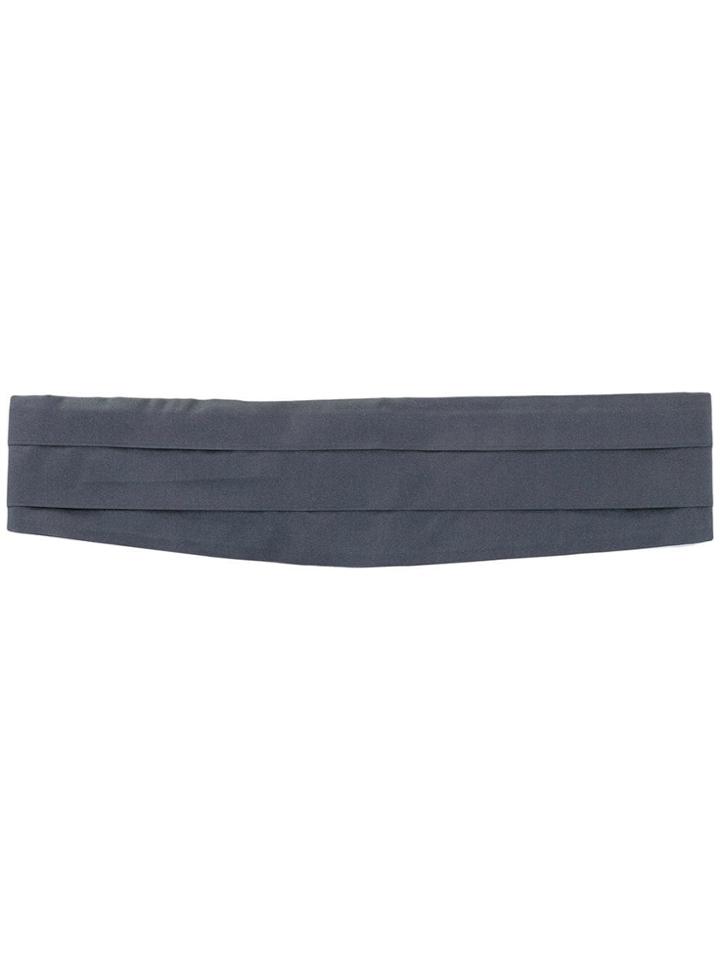 Canali Three Pleat Cummerbund - Grey