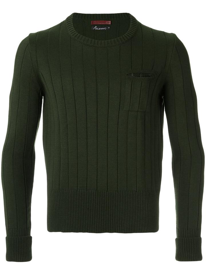Knitted Pullover - Unisex - Acrylic - P, Green, Acrylic, À La Garçonne