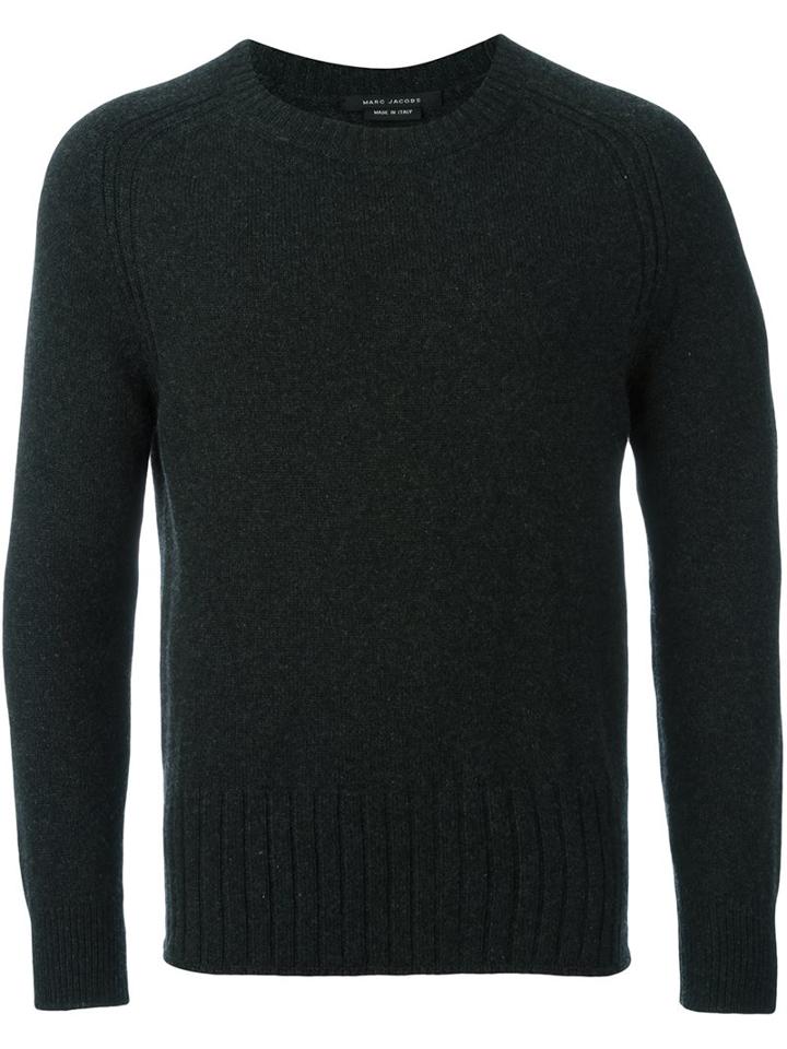Marc Jacobs Crew Neck Jumper, Men's, Size: Medium, Grey, Cashmere