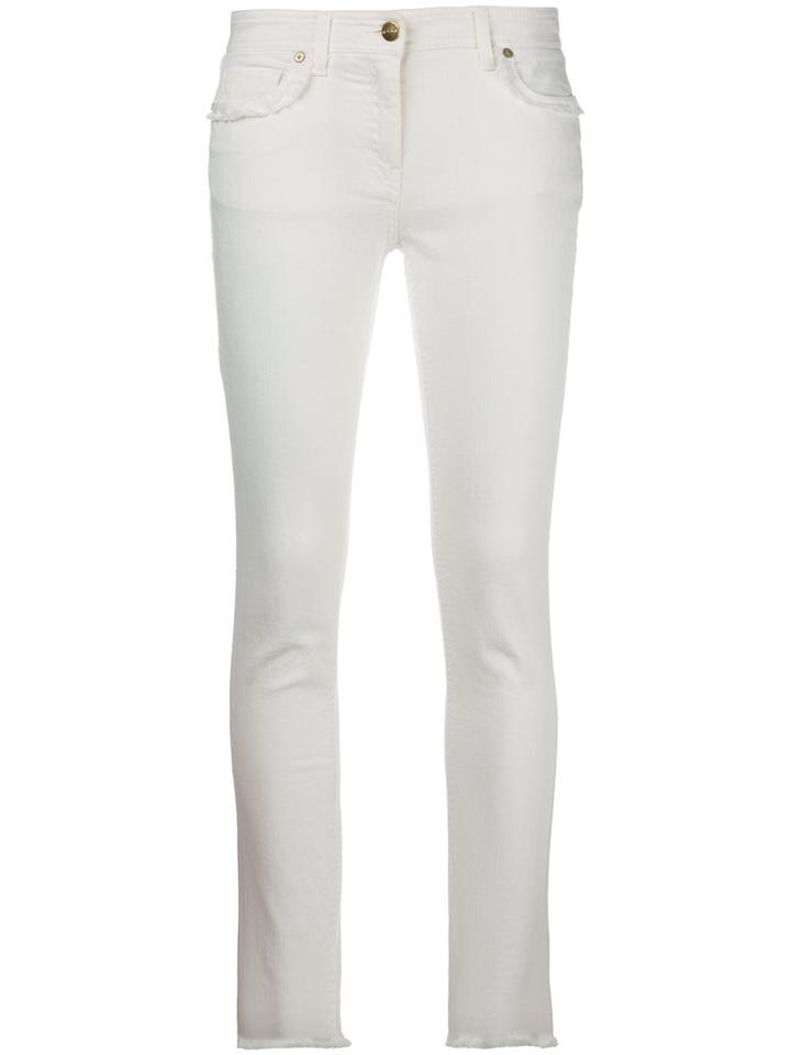 Etro Cropped Jeans, Women's, Size: 26, White, Cotton/spandex/elastane