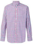 Canali Checked Button-down Shirt - Red