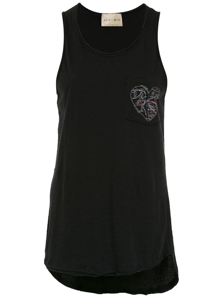 Andrea Bogosian Tank With Front Pocket - Black