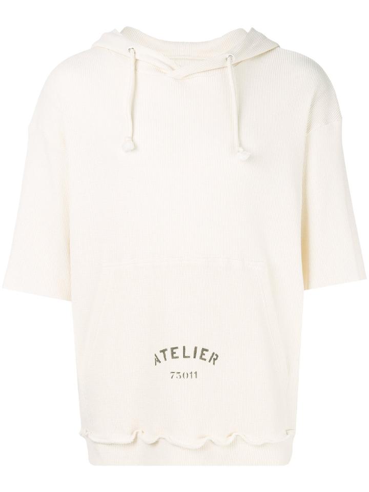 Maison Margiela Atelier Print Hoodie - White