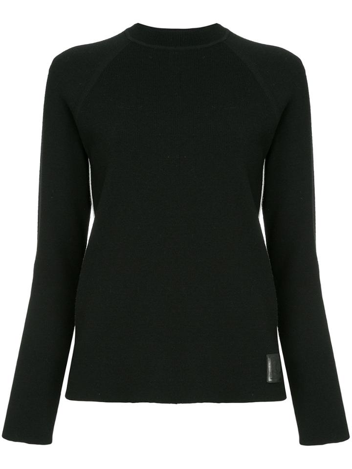 Chanel Vintage Side Stripes Ribbed Jumper - Black