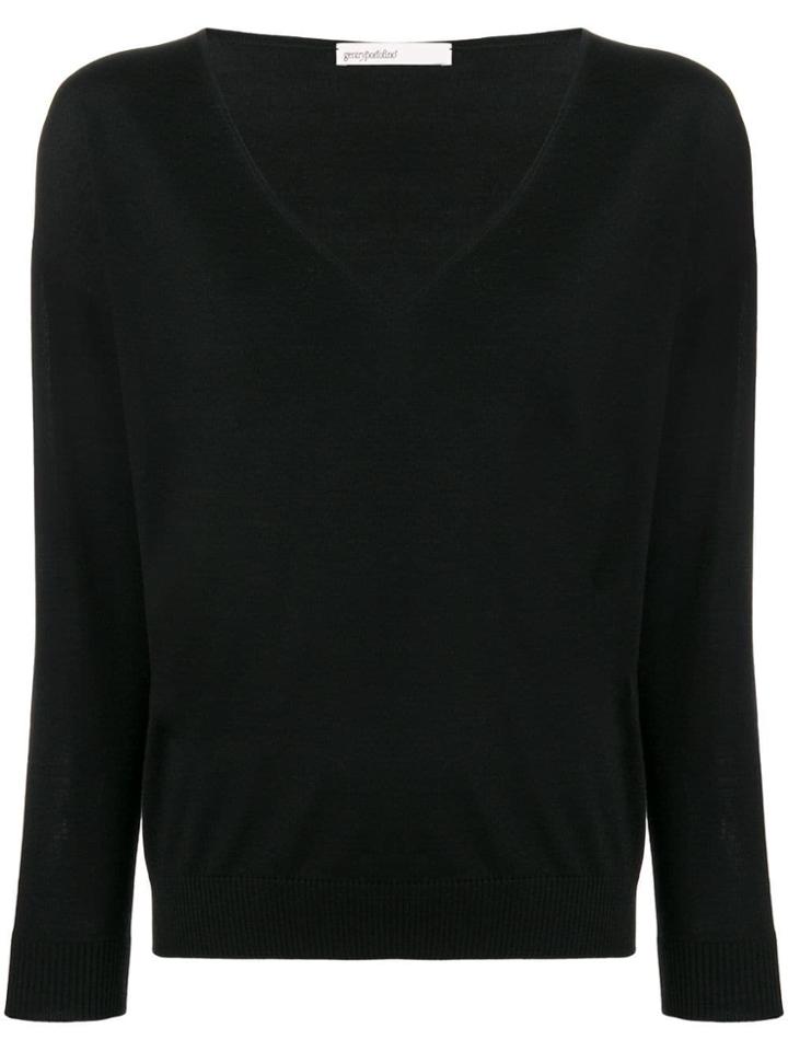 Gentry Portofino Knitted Sweatshirt - Black