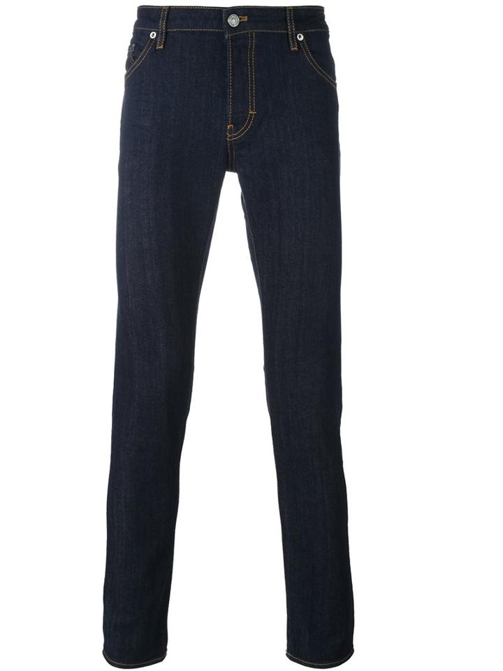 Pt01 Slim-fit Jeans, Men's, Size: 31, Blue, Cotton/spandex/elastane