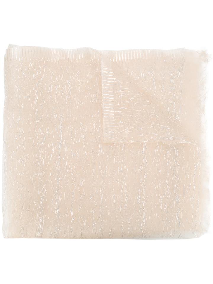 Faliero Sarti - Dionix Scarf - Unisex - Silk/polyamide - One Size, Nude/neutrals, Silk/polyamide
