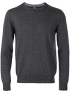 Eleventy - Round Neck Plain Sweatshirt - Men - Virgin Wool - L, Grey, Virgin Wool