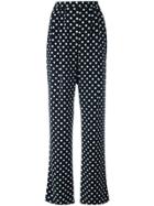 Michael Michael Kors Polka Dots Straight Trousers - Black