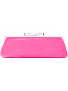 Sonia By Sonia Rykiel Bow Clasp Clutch Bag - Pink & Purple