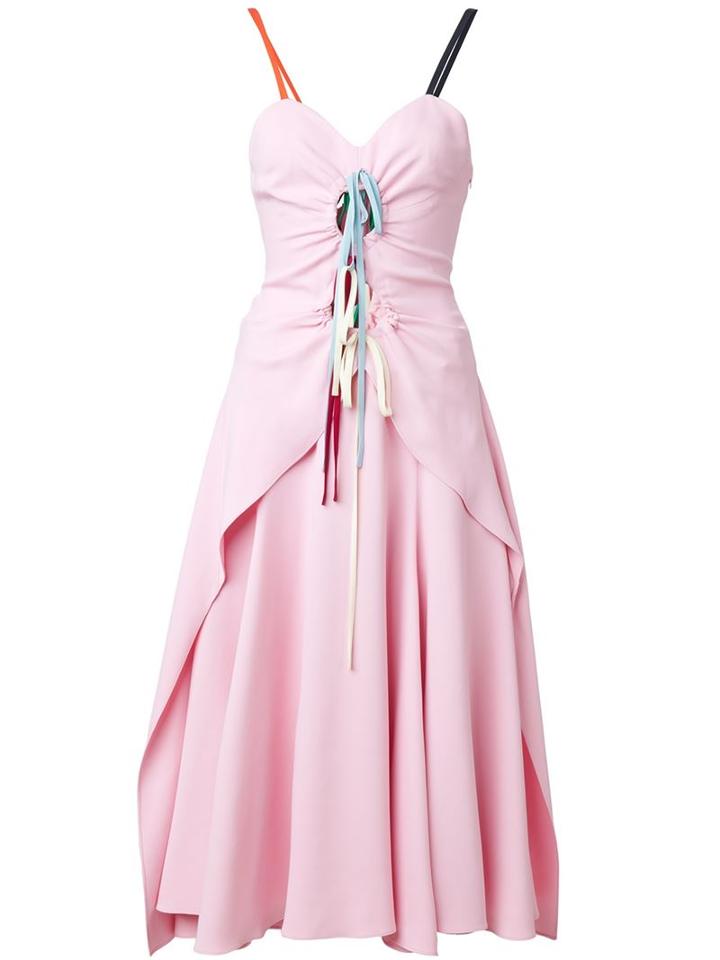 Rosie Assoulin Tie Front Bustier Dress