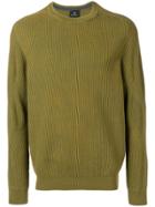 Ps Paul Smith Ribbed Sweatshirt - Green