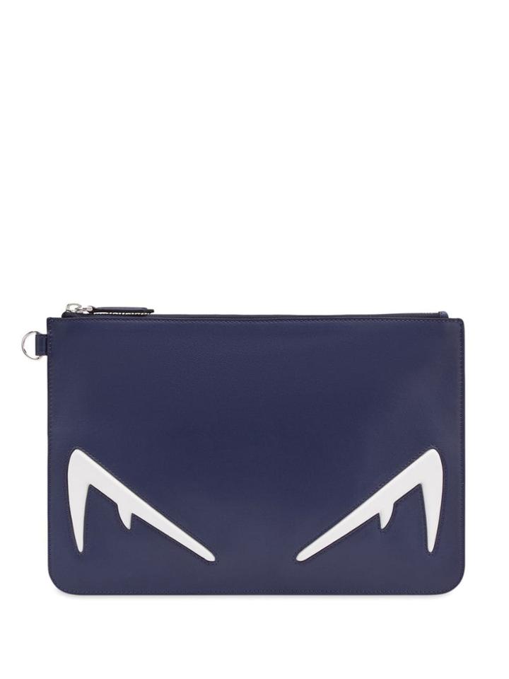 Fendi Diabolic Eyes Clutch - Blue