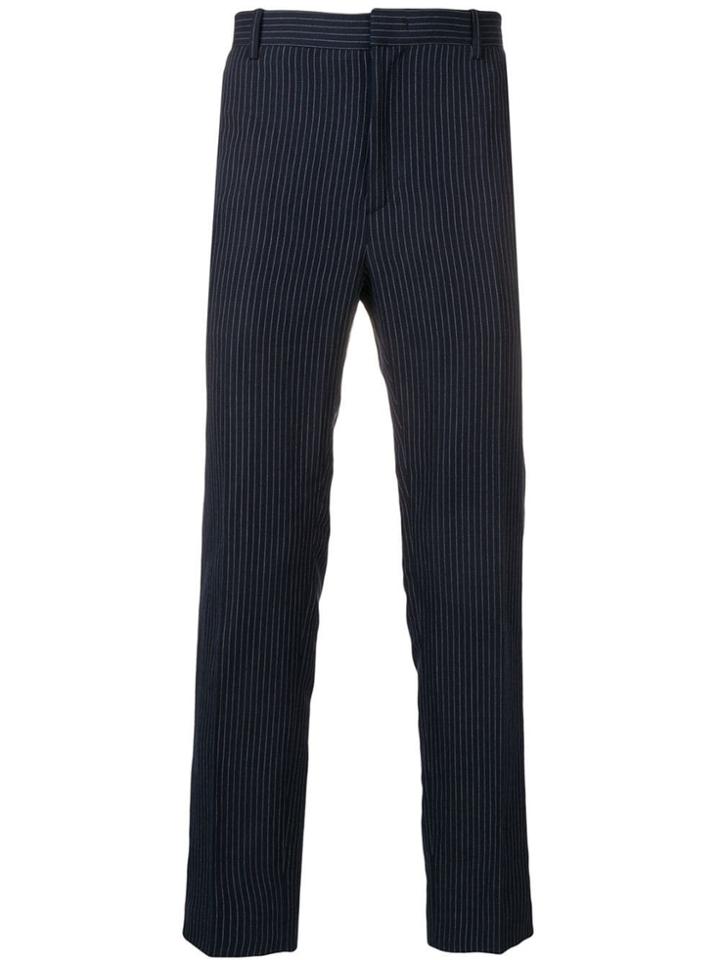 A.p.c. Pinstripe Tailored Trousers - Blue