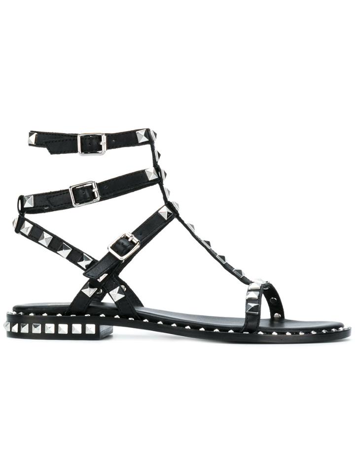 Ash Studded Poisson Sandals - Black