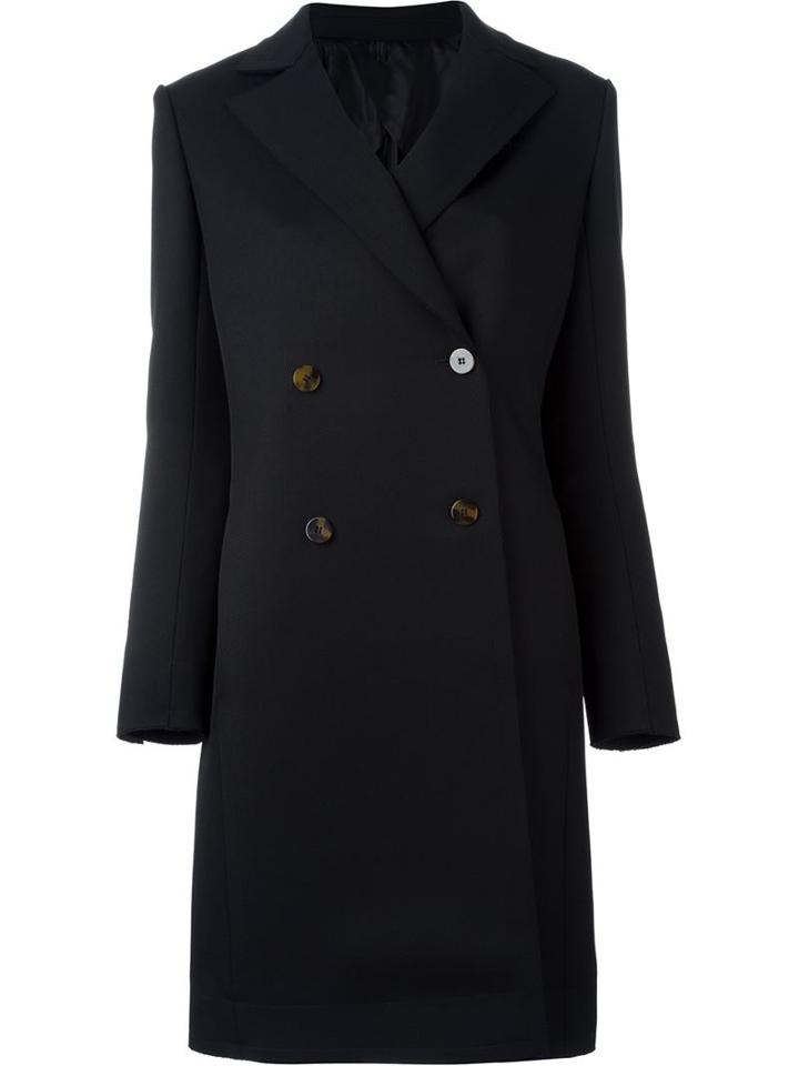 Helmut Lang Double Breasted Midi Coat