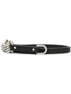 Rick Owens Interlocking Ring Belt - Black