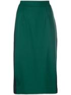 P.a.r.o.s.h. Fitted Pencil Skirt - Green