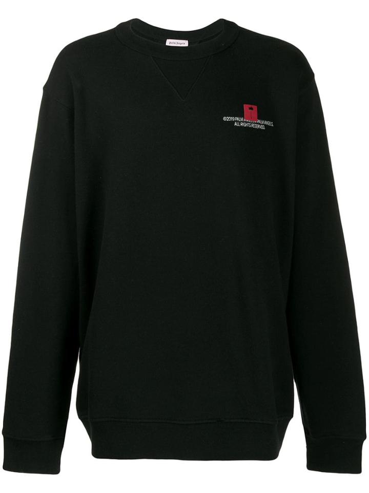 Palm Angels Printed Sweatshirt - Black