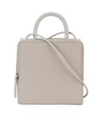 Building Block - Box Shoulder Bag - Women - Leather - One Size, Grey, Leather