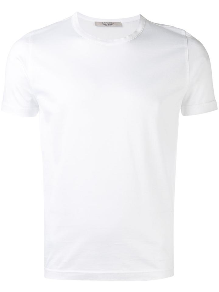 La Fileria For D'aniello Classic T-shirt, Men's, Size: 52, White, Cotton