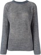 Iro Ribbed Knit Jumper, Women's, Size: Medium, Grey, Acrylic/wool/alpaca