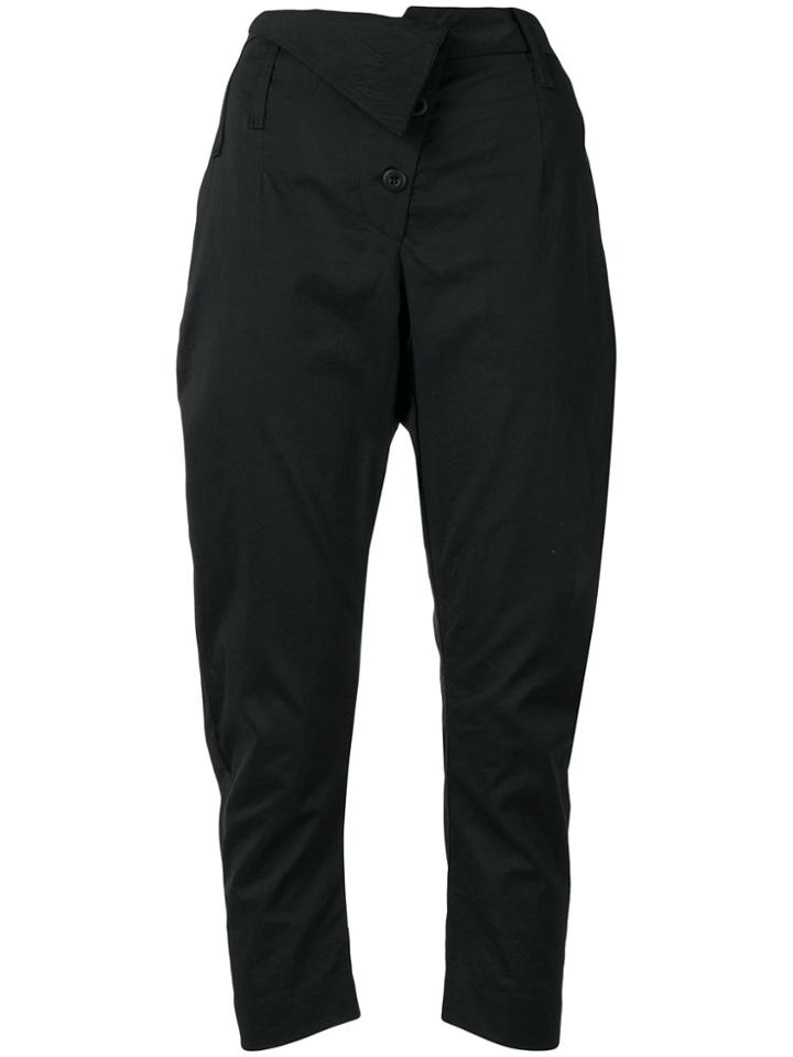 Lost & Found Ria Dunn High Waisted Cropped Trousers - Black