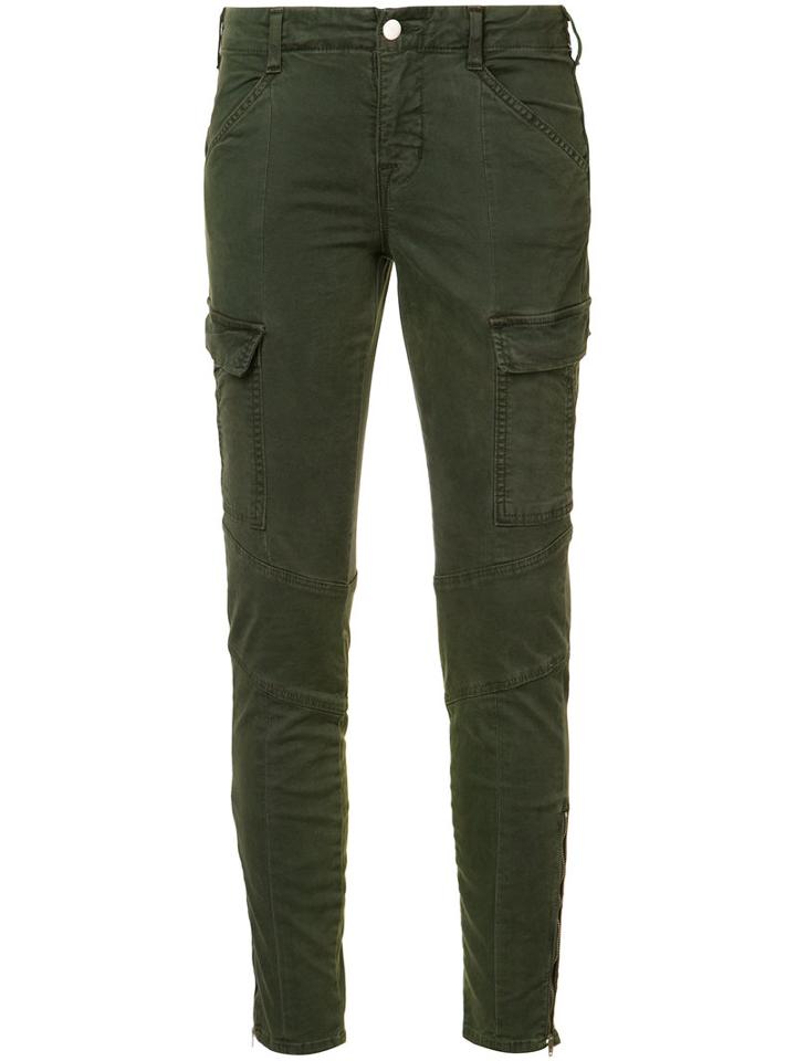 J Brand - Skinny Cargo Jeans - Women - Cotton/spandex/elastane - 24, Green, Cotton/spandex/elastane